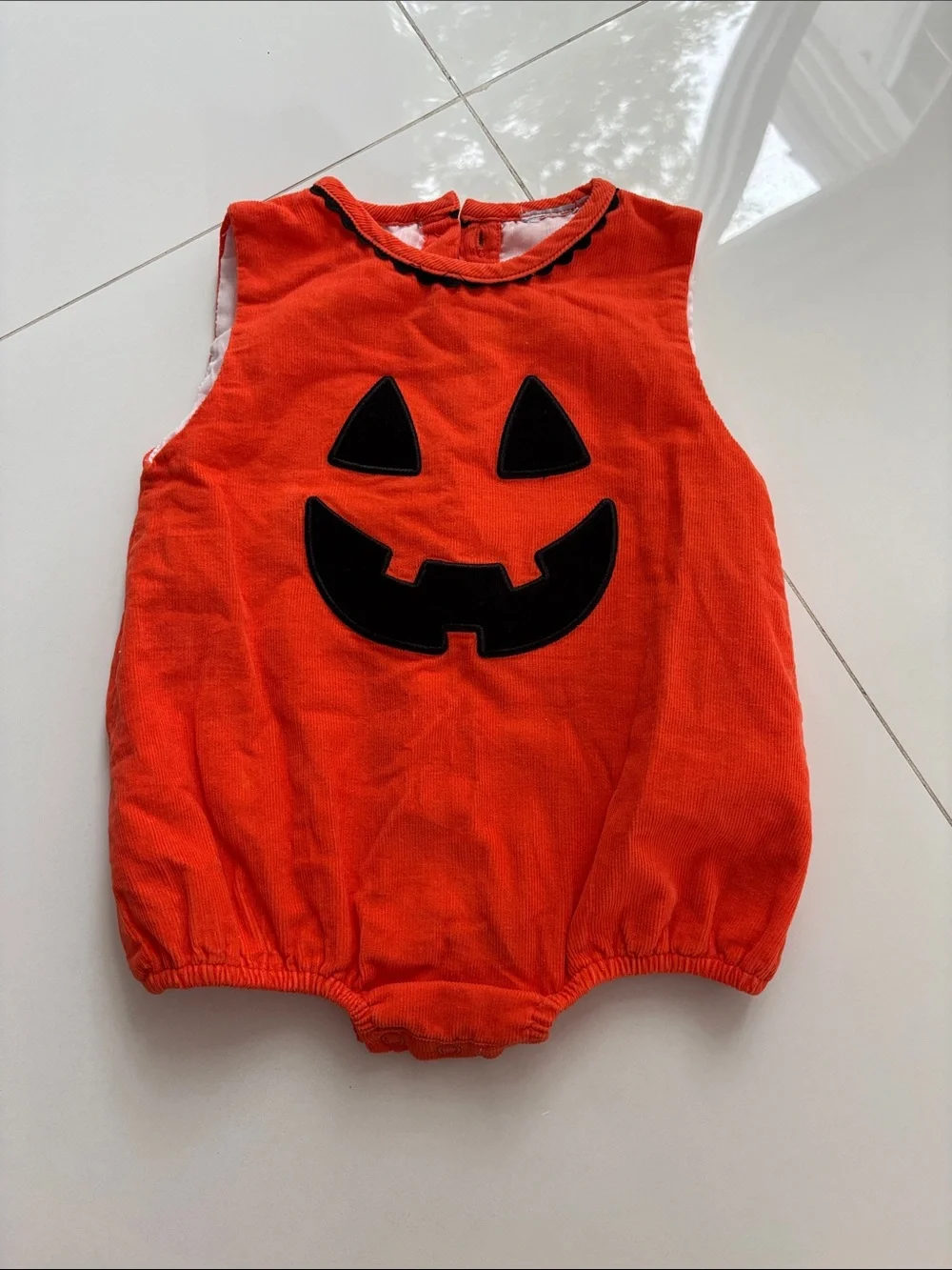 Baby Pumpkin Romper Halloween Costume 🧡